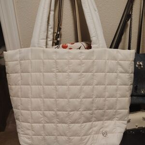 White Quilted Tote Bag Lululemon